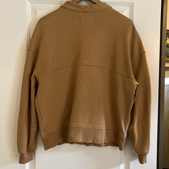 Everlane sweatshirt cardigan in walnut - Picture 2 of 6